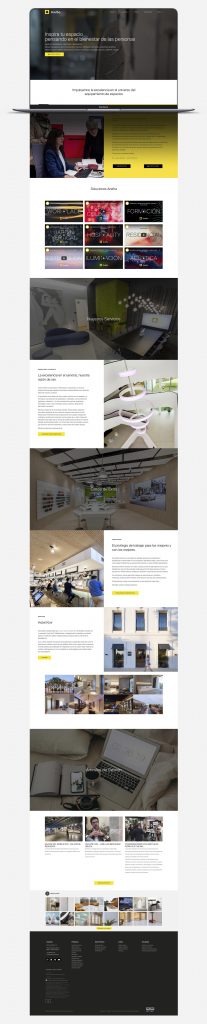 espacio aretha desarrollo landing