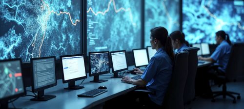 Futuristic technology concept